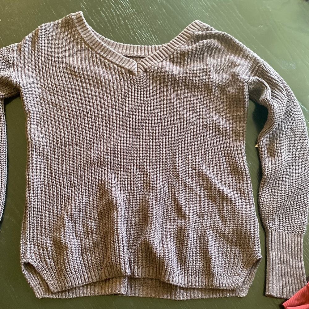 Purple garage sweater! Extra small. Super cute and runs kind of big.